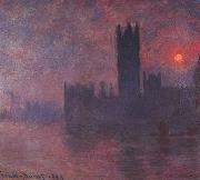 Claude Monet Houses of Parliament at Sunset oil painting reproduction